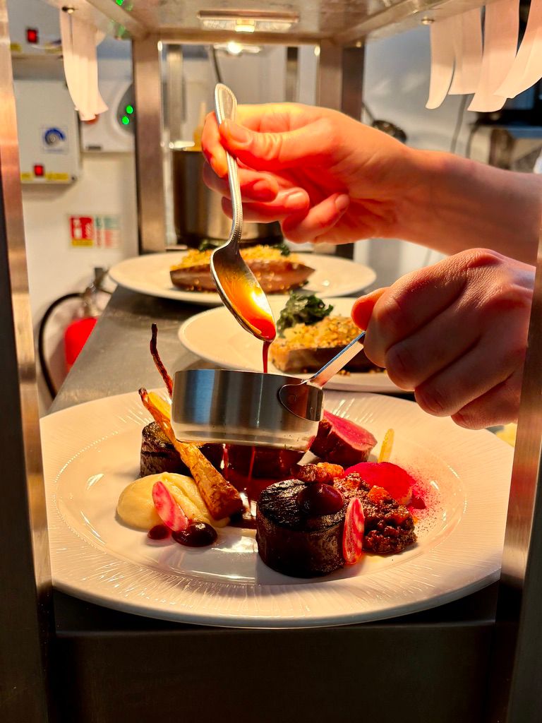 Serving Restaurant - Castle Coaching Inn Trecastle, Brecon